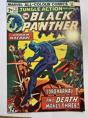 Buy JUNGLE ACTION #11 The Black Panther Marvel Comics UK Price 1974 VF • 6.95£