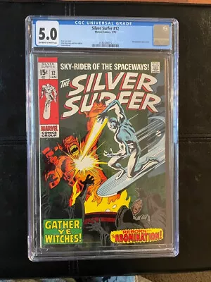 Buy Silver Surfer #12 CGC 5.0 1970 Stan Lee Story John Buscema & Dan Adkins Art • 69.38£