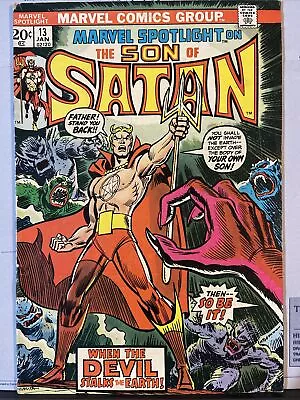 Buy Marvel Spotlight #13 On The Son Of Satan (1973) Origin Of Son Satan, 2nd Satana • 15.99£