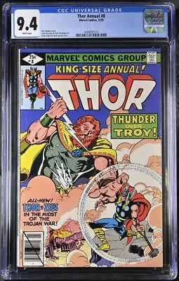 Buy Thor Annual #8 Cgc 9.4 Vs Zeus John Buscema White Pages 1013 • 51.44£