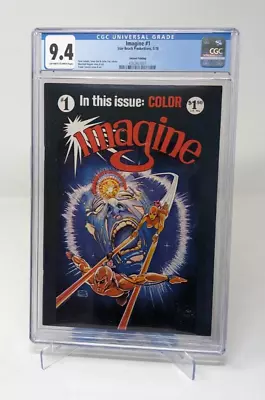 Buy Imagine #1 CGC 9.4 2nd Print Star Reach Productions 1978 HIGHEST GRADED COPY • 91.94£