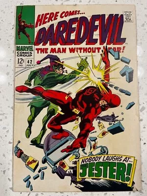 Buy Daredevil #42 1st Appearance Jester! Marvel 1968 • 19.99£