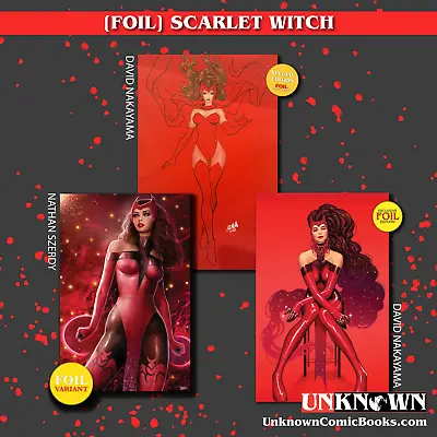 Buy [foil 3 Pack] Scarlet Witch (#4, Annual #1, Avengers #1) Unknown Comics David Na • 59.47£
