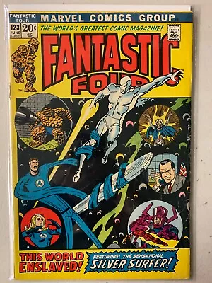 Buy Fantastic Four #123 Galactus, Silver Surfer, Richard Nixon Appearance 4.5 (1972) • 12.63£