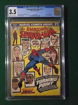 Buy Amazing Spider-Man 121 CGC 3.5 1973 Death Of Gwen Stacy Green Goblin • 200.07£