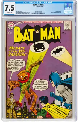 Buy Batman #135 (DC, 1960) CGC VF- 7.5 Off-white Pages.  • 287.03£
