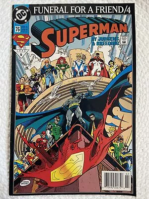 Buy Superman #76 DC Comics 1993 #6 -Funeral For A Friend /4 By Jurgens & Breeding • 19.99£