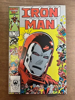 Buy Iron Man #212 Copper Age Marvel Comic Book 1986 VF- • 2.58£
