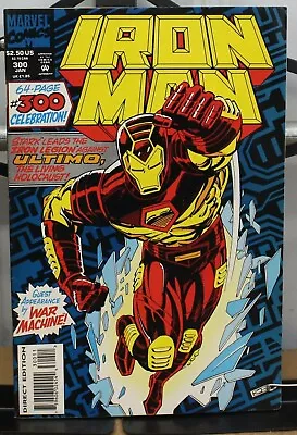 Buy Iron Man: Guest Appearance By War Machine! No. 300 Jan Marvel Comics Lot Xx 131 • 10.99£