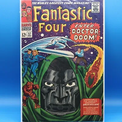 Buy Fantastic Four #57 -🗝️ Iconic Jack Kirby Cover Art - VF/VF- • 385.18£
