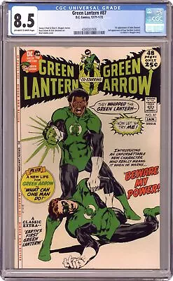 Buy Green Lantern #87 CGC 8.5 1972 4348307006 1st App. John Stewart Green Lantern • 774.80£