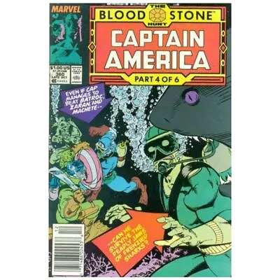 Buy Captain America (1968 Series) #360 Newsstand In VF Minus Cond. Marvel Comics [l~ • 17.65£
