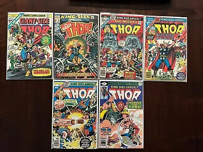 Buy Mighty Thor Lot Of 6, Giant Size #1, Annuals #4-8 Marvel Bronze Age • 43.54£