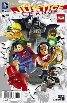 Buy JUSTICE LEAGUE ISSUE 36 - FIRST 1st PRINT LEGO VARIANT - NEW 52 DC COMICS 2015 • 6.50£