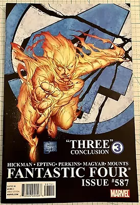 Buy Fantastic Four #587 NM 2nd Print Quesada Cover Countdown To Casualty 2011 Marvel • 7.91£
