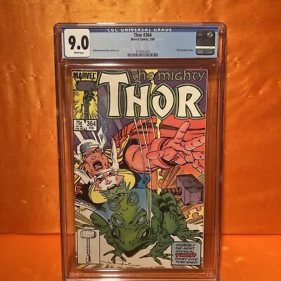 Buy Thor #364 CGC 9.0 (1986) Graded - Thor Becomes A Frog • 31.66£