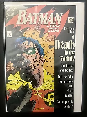 Buy Batman 428 A Death In The Family 1988 Dc Comic Book 3 Of 4 Robin's Death Old • 30.56£
