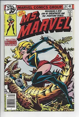 Buy Ms Marvel #20 VF+(8.5) 1978 - Cockrum Lizard Tail Swinging Cover - 1st New Cost. • 15.84£