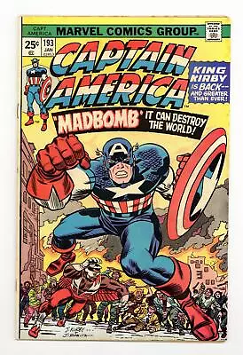 Buy Captain America #193 VG/FN 5.0 1976 • 16.60£