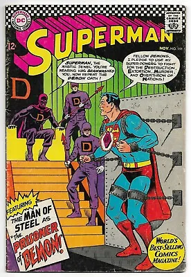 Buy Superman #191 (DC, 1966) – Curt Swan Cover – DEMON – FN • 9.52£
