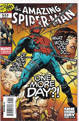Buy AMAZING SPIDER-MAN #544 NMINT ONE MORE DAY #1 Of 4 NO WAY HOME NEW MOVIE🔥2007 • 11.15£