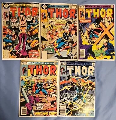 Buy The Mighty Thor # Marvel Comics Lot Of 5 Books #279, 280, 303, 304, 329 • 5.95£
