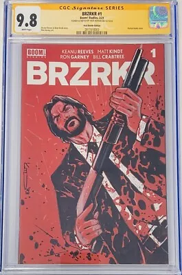 Buy Boom BRZRKR #1 Keanu Reeves John Wick Original Sketch & Signed Kotkin CGC 9.8 SS • 474.36£