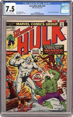 Buy Incredible Hulk #162 CGC 7.5 1973 4077685011 • 147.91£