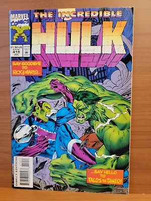 Buy The Incredible Hulk #419 FN Marvel 1995 • 1.28£