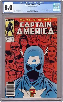 Buy Captain America #333N CGC 8.0 1987 3914186021 • 56.13£