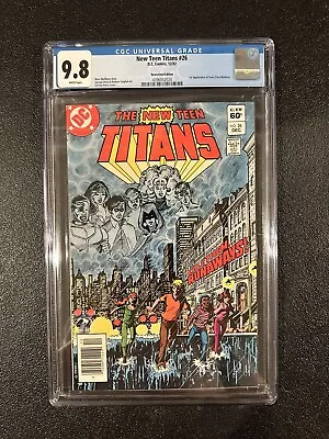 Buy New Teen Titans #26 CGC 9.8 Newsstand!  (1st Appearance Terra -Tara Markov-) • 179.89£