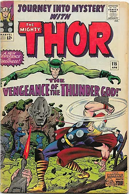 Buy Journey Into Mystery #115 Thor, Marvel 1965 Lee / Kirby,  Absorbing Man VG • 38.06£