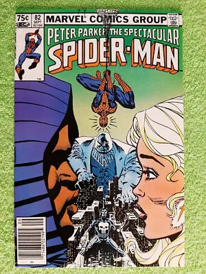 Buy P PARKER SPECTACULAR SPIDER-MAN #82 NM- Canadian Price Variant Punisher RD5539 • 5.59£