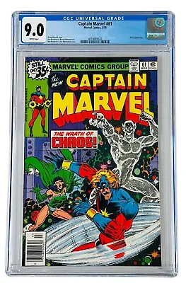 Buy CAPTAIN MARVEL #61 (1979) CGC 9.0 DRAX THE DESTROYER Guardians Of The Galaxy • 47.96£