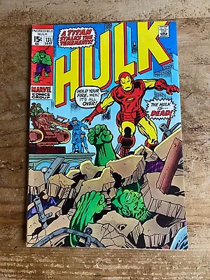 Buy Incredible Hulk #131 Marvel Comics 1970 Iron Man 1st Jim Wilson G • 10.39£