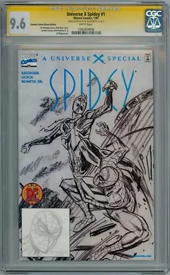 Buy Universe X Spidey #1 Df Cgc 9.6 Signature Series Signed Al Milgrom Sketch Marvel • 699.95£