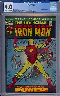 Buy Iron Man #47 Cgc 9.0 Origin Retold Barry Windsor-smith Gil Kane • 238.30£