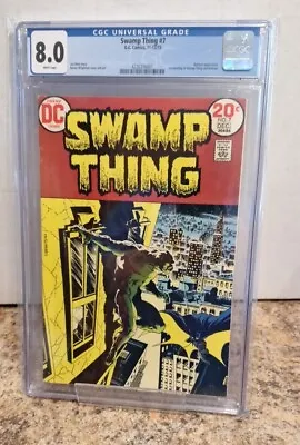 Buy Swamp Thing #7 CGC 8.0 WHITE PAGES  1973, 1st Batman Meeting/ Bernie Wrightson • 99.90£