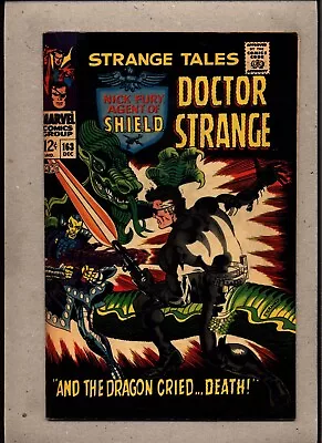 Buy Strange Tales #163_dec 1967_vf Minus_dr. Strange_nick Fury, Agent Of Shield! • 1.20£