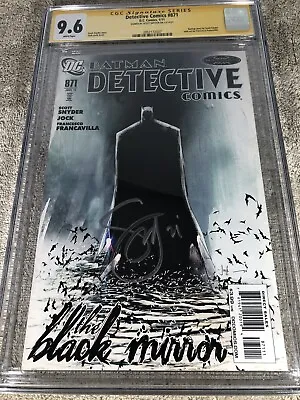Buy Batman Detective Comics 871 CGC SS 9.6 Scott Snyder 1st Black Mirror 1/11 • 143.91£