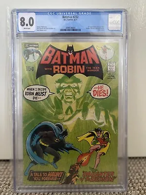 Buy BATMAN #232 CGC 8.0-FIRST RA'S AL GHUL-1971 Comic Book • 750£