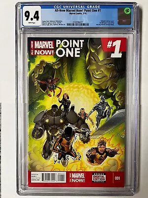Buy All-new Marvel Now Point One #1 Cgc 9.4 White Pages / 1st Ms Marvel Kamala Khan • 75.47£