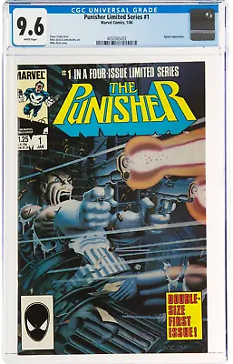 Buy The Punisher #1 (Marvel Comic, 1986) CGC NM+ 9.6 White Pages Jigsaw Appearance • 299.99£