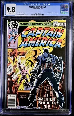 Buy Captain America #231 Cgc 9.8 White Pages Burning Cross Cover 1979 • 178.71£