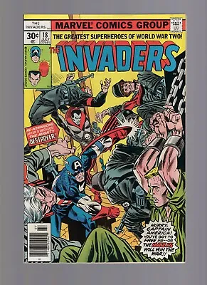 Buy The Invaders #18 - 1st App Destroyer Since G.A. - Marvel '77 -  High Grade Minus • 15.93£