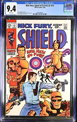 Buy Nick Fury, Agent Of S.H.I.E.L.D. #12 (Marvel 1969) ❄️ Classic Steranko Cover! ❄️ • 127.09£