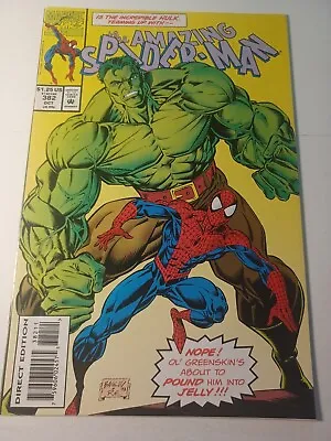 Buy Amazing Spider-Man #382 VF/NM Hulk Marvel Comics C250 • 2.38£