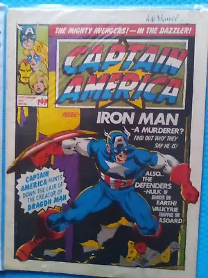 Buy Captain America #4 - Marvel Comics UK -1981 - Weekly - VERY GOOD- FIRST PRINT • 3.99£