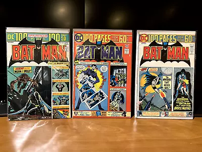 Buy Lot Of 3 Batman #255 260 261 100 PAGE PG 1975 NICE Mid Graded Books - BRONZE AGE • 70.36£