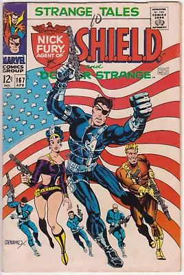 Buy Strange Tales #167, Marvel Comics 1968 FN 6.0 Jim Steranko/Dan Adkins • 32.17£